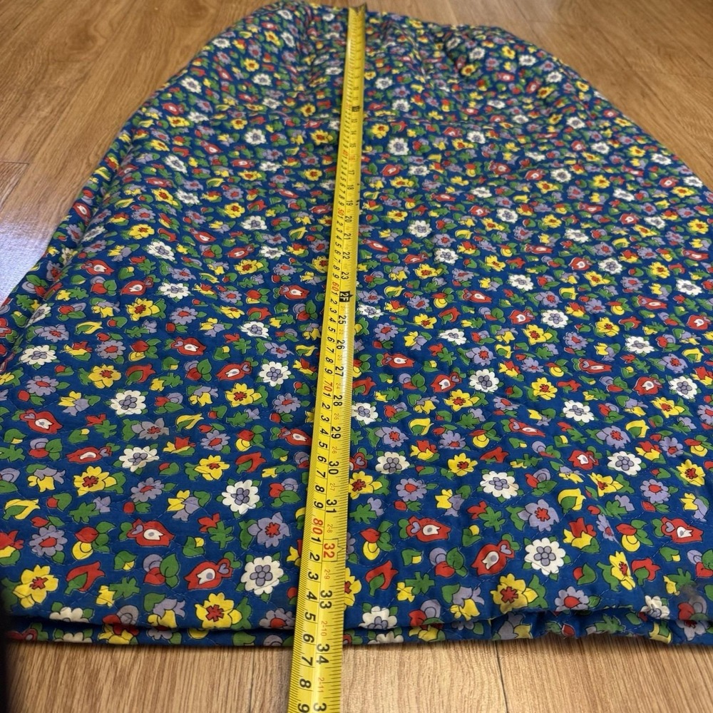Vintage 70s Jumpin Juniors Skirt XS Floral Quilted Maxi Cottagecore A-Line Boho - Picture 15 of 16